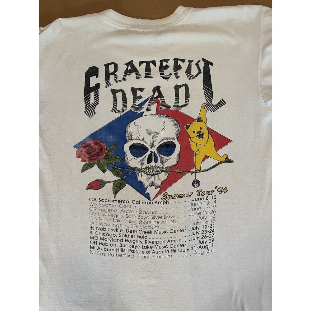 1994 Grateful Dead Rare T-Shirt Vintage Summer Tour It's Worth The Trip Size L - Picture 7 of 11